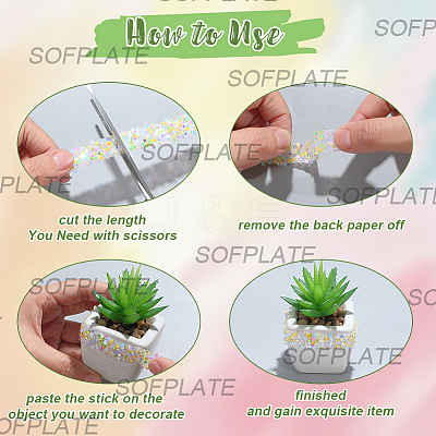 5M Self Adhesive Resin Star Tape DIY-SP0004-56B-1