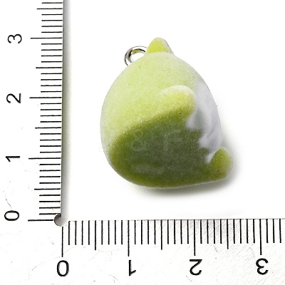 Flocky Animal Resin Pendants X-FIND-S001-03F-1