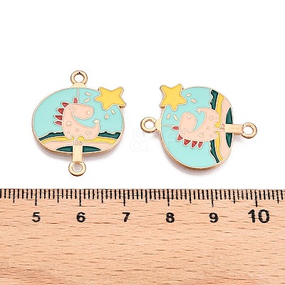 Alloy Enamel Pendants PALLOY-N176-29C-RS-1