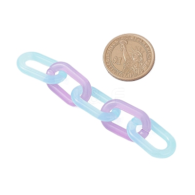 10Pcs Acrylic Handmade Cable Chains AJEW-JB01366-1