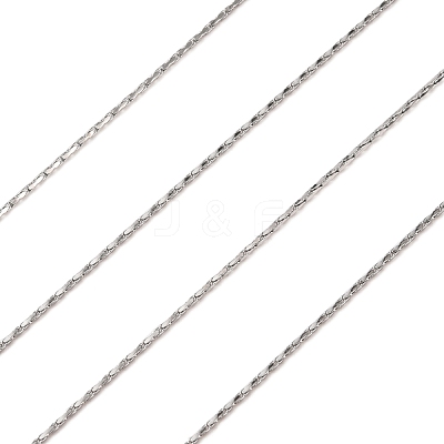 Tarnish Resistant 304 Stainless Steel Boston Link Chains CHS-K008-07A-1