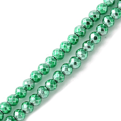 Baking Paint Synthetic Non-Magnetic Hematite Beads Strands G-H020-K01-05-1
