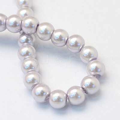 Baking Paint Glass Pearl Bead Strands HY-Q003-3mm-25-1