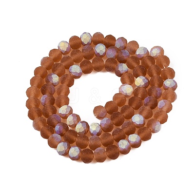 Transparent Glass Beads Strands EGLA-A044-T6mm-MB04-1