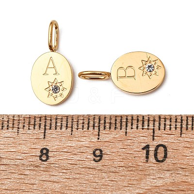 304 Stainless Steel Cubic Zirconia Pendants Set STAS-A125-09G-1