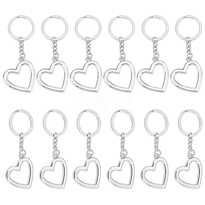 12Pcs Alloy Keychain KEYC-CA0001-10-1