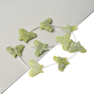 Natural Butter Jade Beads Strands G-B136-A06-1