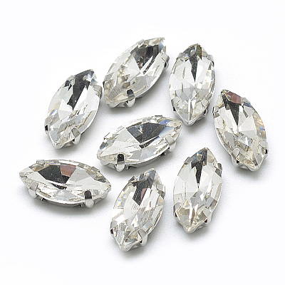 Sew on Rhinestone RGLA-T034-6x12mm-01-1