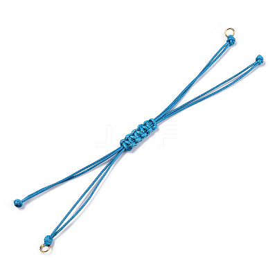 Korean Waxed Polyester Cord Braided Bracelets MAK-T010-04G-1