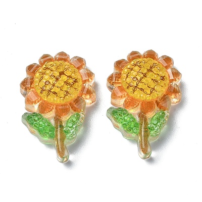 Transparent Epoxy Resin Decoden Cabochons CRES-I030-16A-1