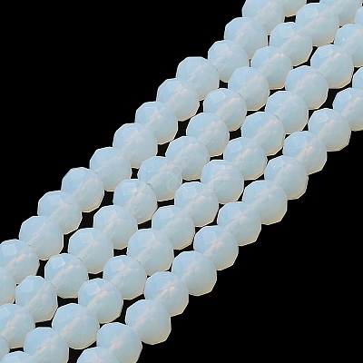 Imitation Jade Solid Color Glass Beads Strands EGLA-A034-J10mm-MD06-1