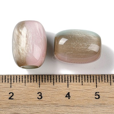 Triple Color Resin European Beads RESI-F055-13A-1