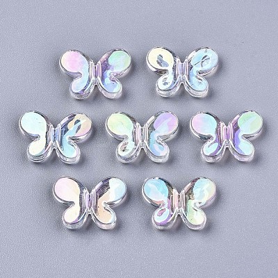 Transparent Acrylic Beads X-PACR-N010-016-1