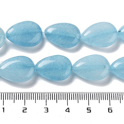 Natural Quartz Imitation Aquamarine Beads Strands G-P528-L09-01-1