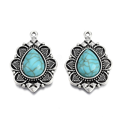 Tibetan Style Alloy Pendants X-PALLOY-R113-003-RS-1