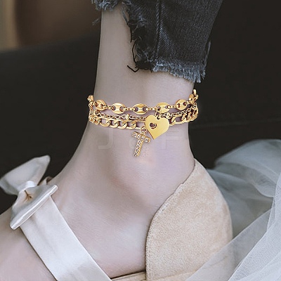 Anklets Sets AJEW-AN00383-25-1