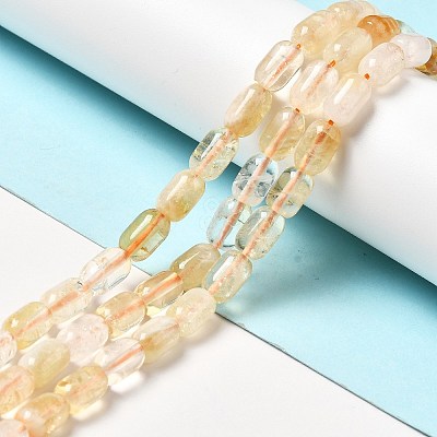 Heated Natural Citrine Beads Strands G-G980-23-1