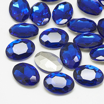 Pointed Back Glass Rhinestone Cabochons RGLA-T080-10x12mm-11-1