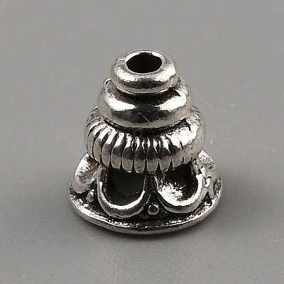 Tibetan Style Alloy Bead Cones FIND-WH0291-06B-AS-1