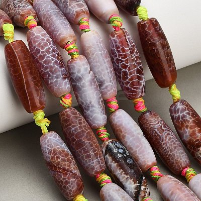 Dyed & Heated Natural Fire Crackle Agate Beads Strands GG-CBAB9C6-A02-01-1