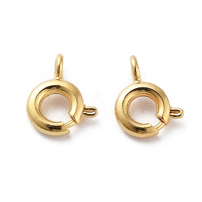 Brass Spring Ring Clasps KK-G479-01B-G-1