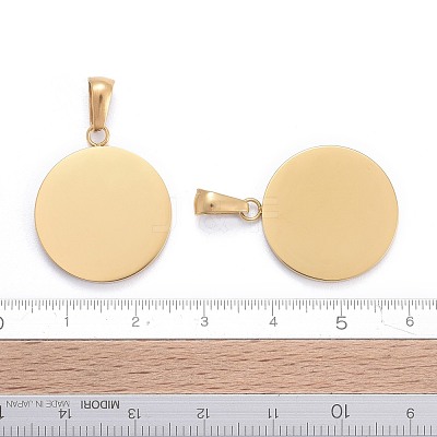 Ion Plating(IP) 304 Stainless Steel Pendants STAS-P115-09G-1