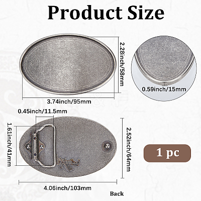 1Pc Zinc Alloy Buckle Clasps FIND-GF0009-62B-AS-1
