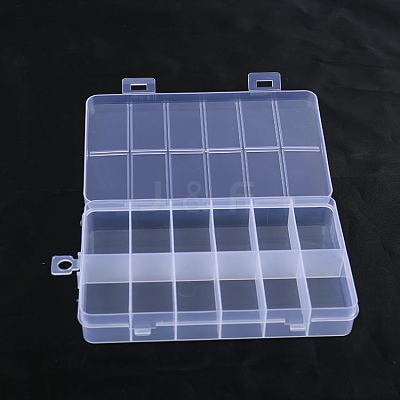 Transparent Plastic Bead Containers CON-YW0001-24-1
