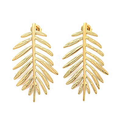 304 Stainless Steel Stud Earring for Women EJEW-C067-15G-1