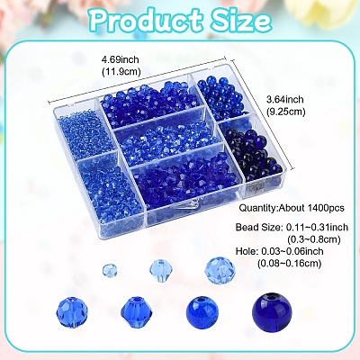Glass Beads Sets EGLA-YW0003-93A-1