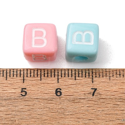Opaque Acrylic European Beads AC-CBA7A73-01B-1