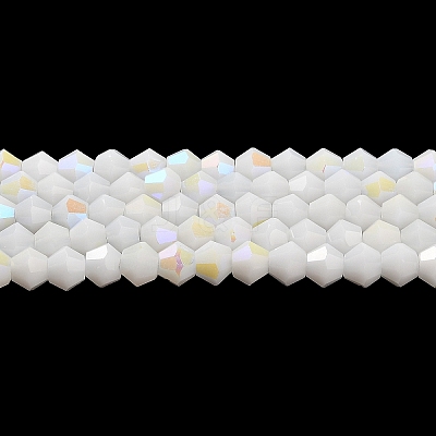 Opaque Solid Color Imitation Jade Glass Beads Strands EGLA-A039-P4mm-L15-1