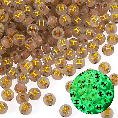 50G Luminous Transparent Acrylic Beads OACR-TAD0001-01H-1