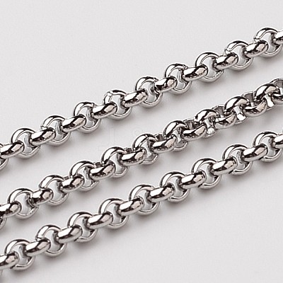 Tarnish Resistant 304 Stainless Steel Rolo Chains CHS-L015-49-1
