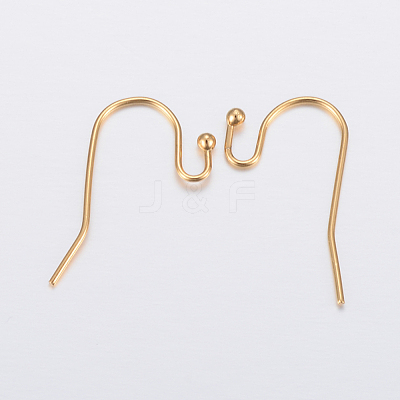 Ion Plating(IP) 304 Stainless Steel Earring Hooks STAS-H448-01G-1
