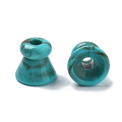 Two Tone Acrylic Beads OACR-S042-04B-1