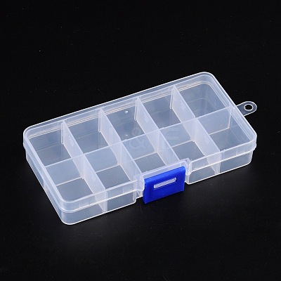 Plastic Clear Beads Display Storage Case Box X-C006Y-1