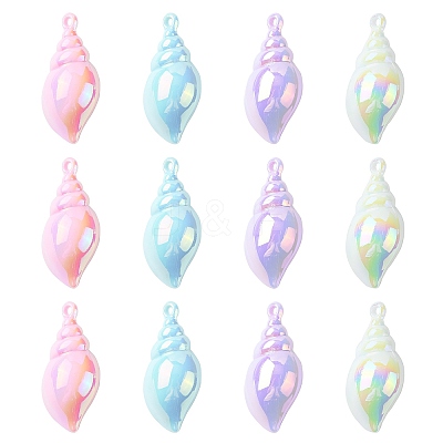 20Pcs 4 Colors Acrylic Pendants SACR-CJ0001-40-1