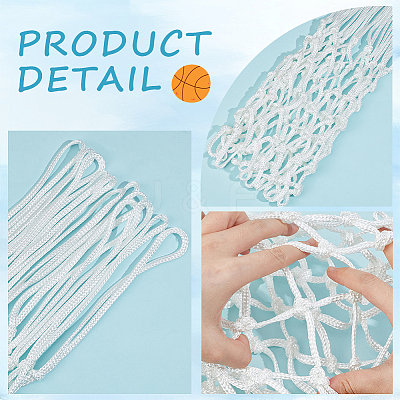 1Pc Polyester Basketball Net AJEW-CN0002-48A-1