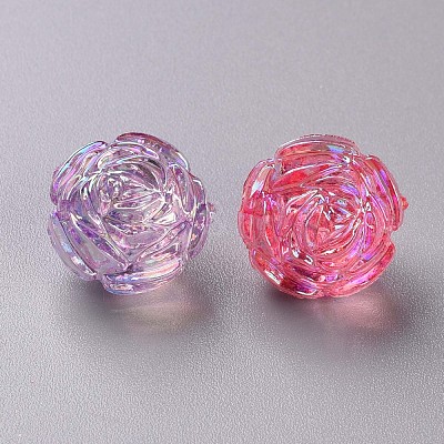 Transparent Acrylic Beads TACR-S154-31C-1