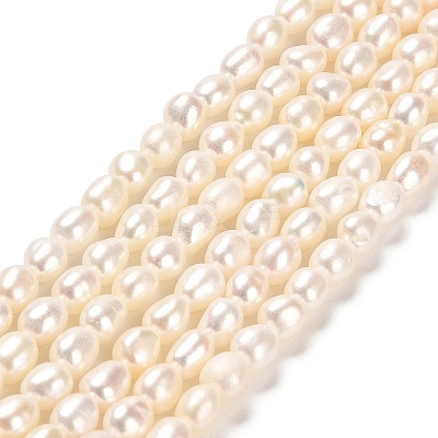 Natural Cultured Freshwater Pearl Beads Strands PEAR-E016-105-1