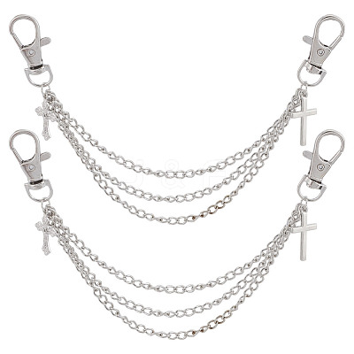 4Pcs Zinc Alloy Decorative Shoe Chain FIND-GO0003-81-1