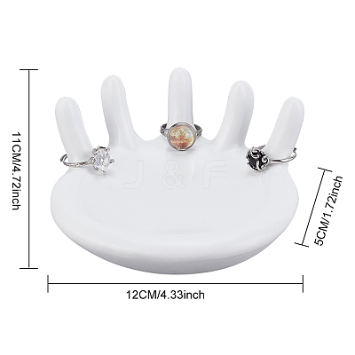 Resin Ring Display Stands RDIS-WH0016-06B-1