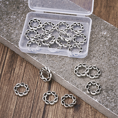 Tibetan Style Alloy Bead Frames TIBEB-TA0001-05-1