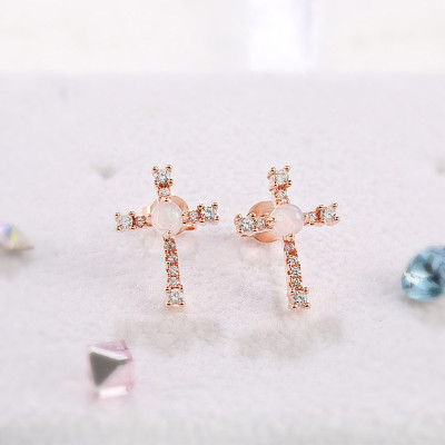 Real Rose Gold Plated EJEW-AA00270-18RG-1