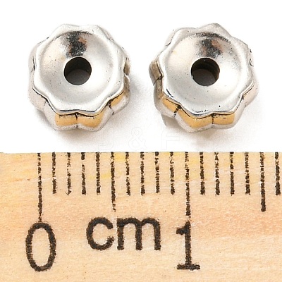 Rack Plating Eco-Friendly Brass Beads KK-M258-04AS-1