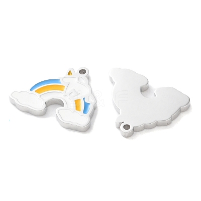 304 Stainless Steel Charms STAS-M102-01L-P-1