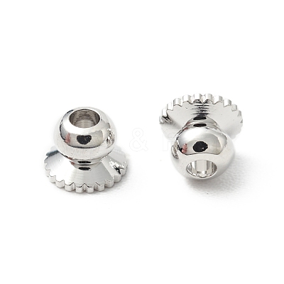 Rack Plating Brass Bead Cap KK-WH0060-03P-1