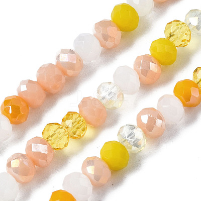 Electroplate Glass Beads Strands EGLA-T020-12D-1