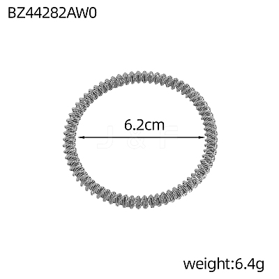 304 Stainless Steel Twisted Chains Bracelets BJEW-OY001-05P-1